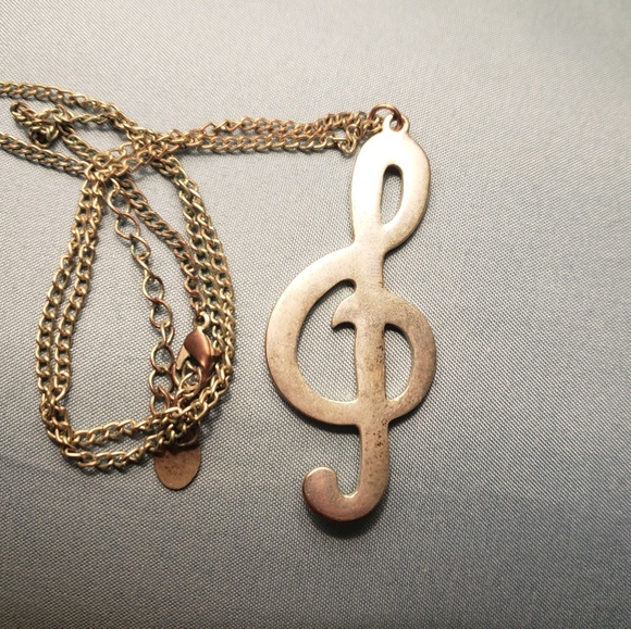 Treble Clef Pendant - Picture 2 of 2